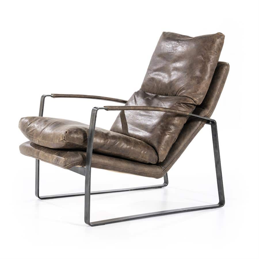 donkerbruin vintage leer