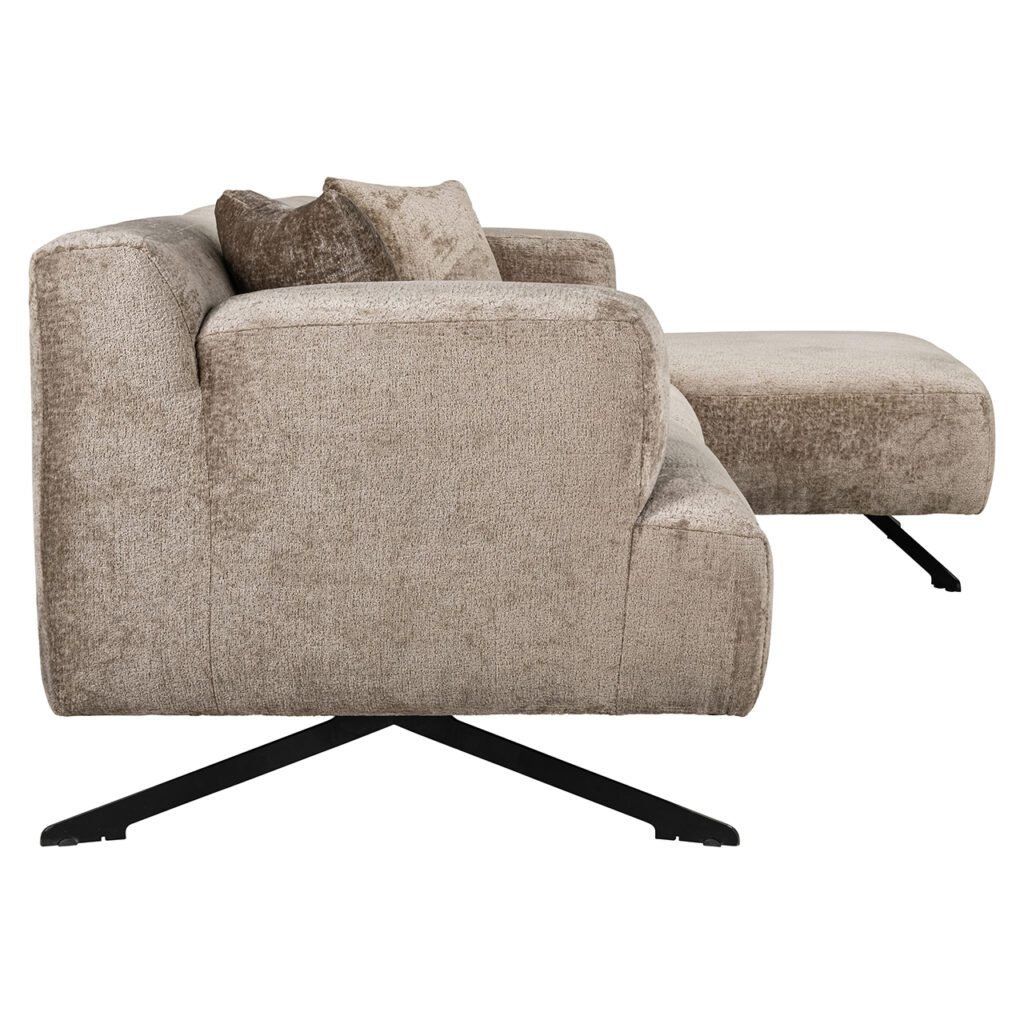 zits + lounge rechts (Bergen 104 taupe chenille)